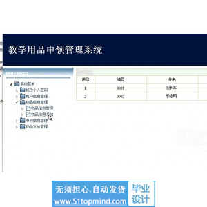 jsp417教学用品物品申请领取管理系统java_ssh