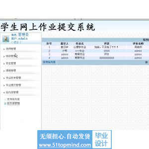 jsp906学生网上作业提交系统