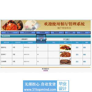 asp.net802餐厅餐饮管理系统