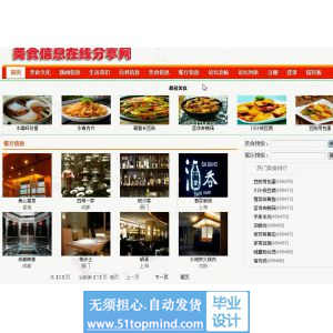asp.net824三层架构美食信息在线分享网站mvc