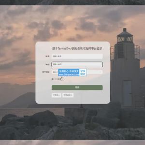 vue3+Spring Boot的爱老助老年人服务平台视频有论文(编号：3973433)