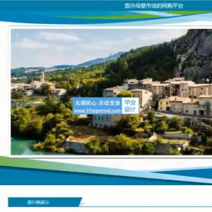 django面向母婴市场的网购网上商城平台